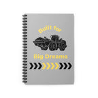 Built for Big Dreams Notebook with Front Loader Design