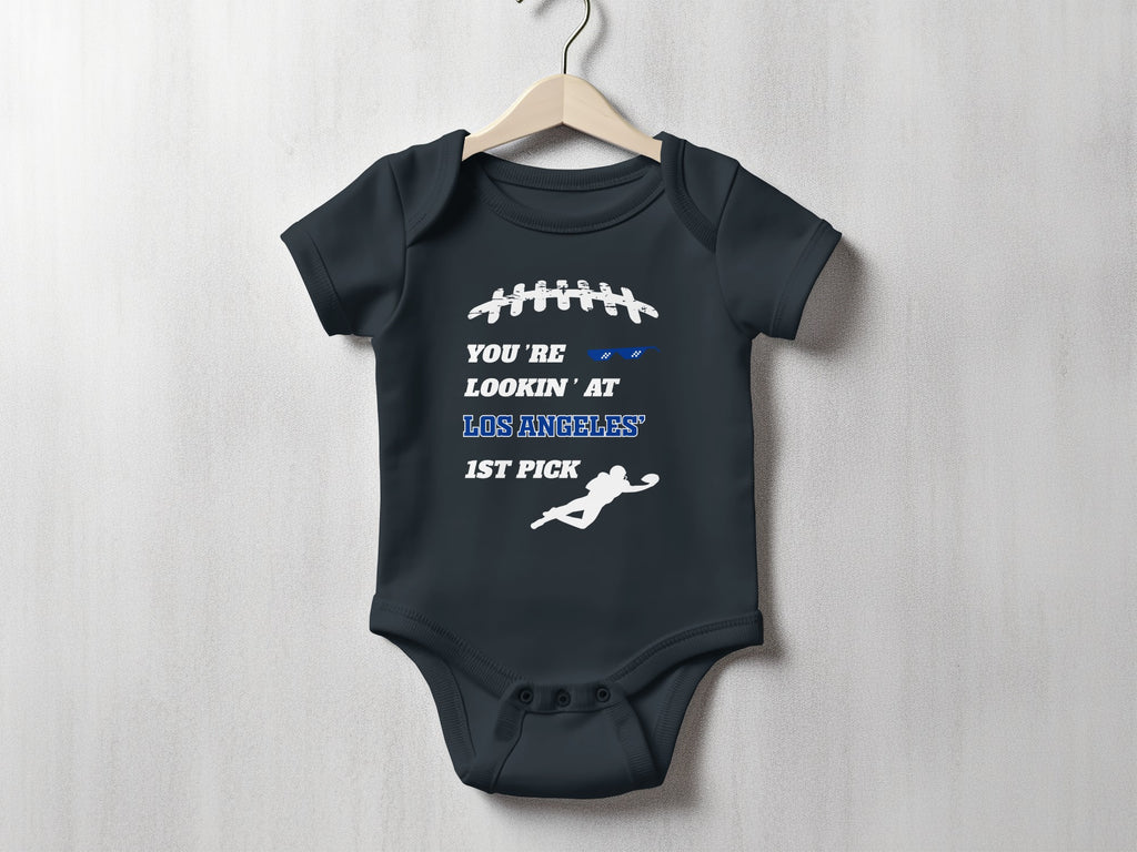 Los Angeles 1st Pick Football Graphics Onesie Product