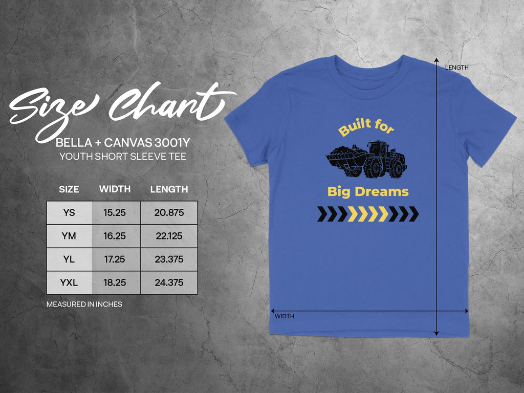 Built for Big Dreams Youth Short Sleeve Tee