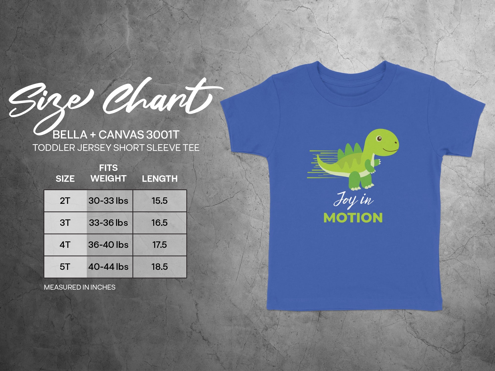 Joy in Motion Dinosaur Toddler Jersey Short Sleeve Tee