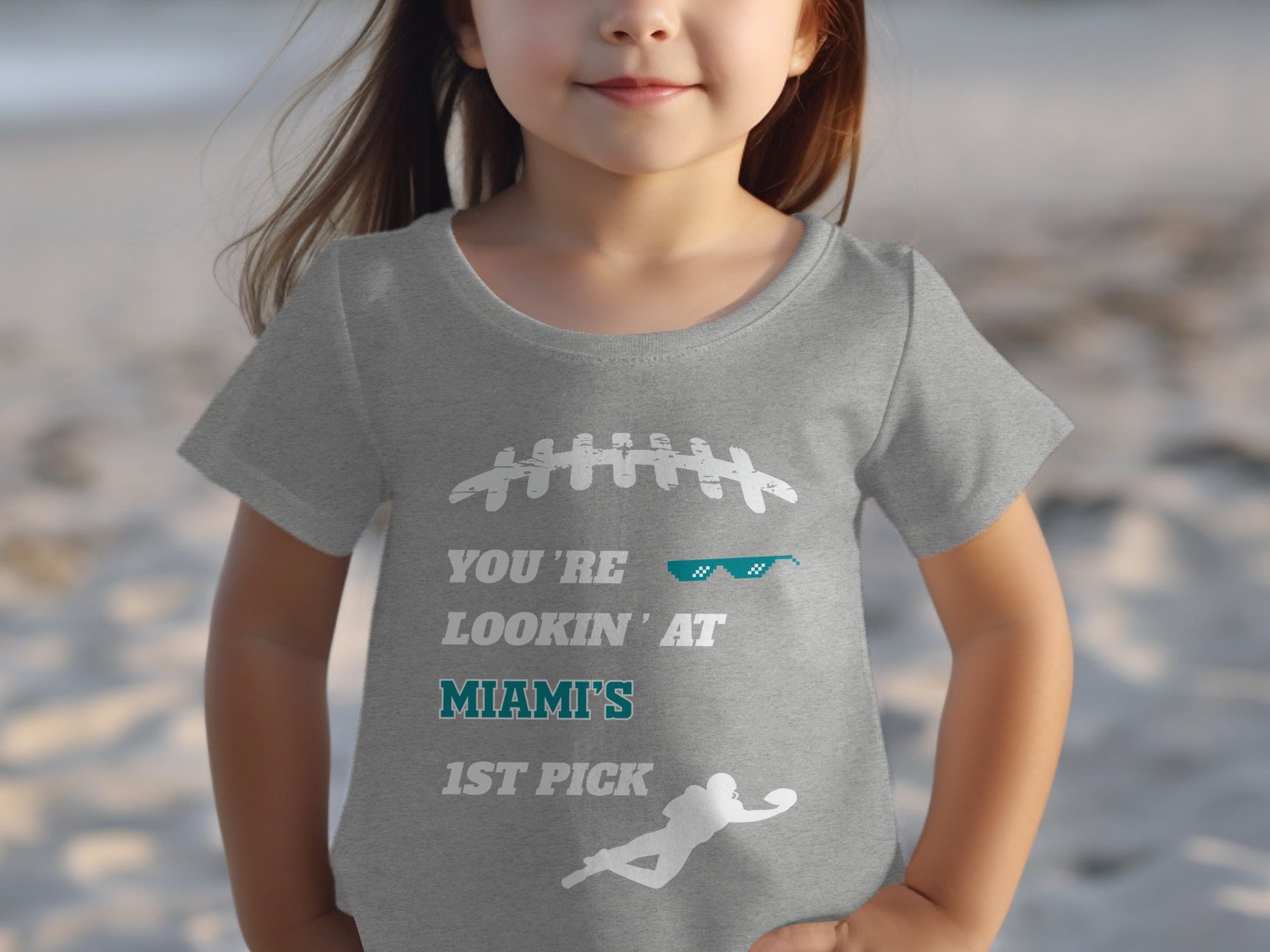 Miami's 1st Pick Football Design Kids' T-Shirt