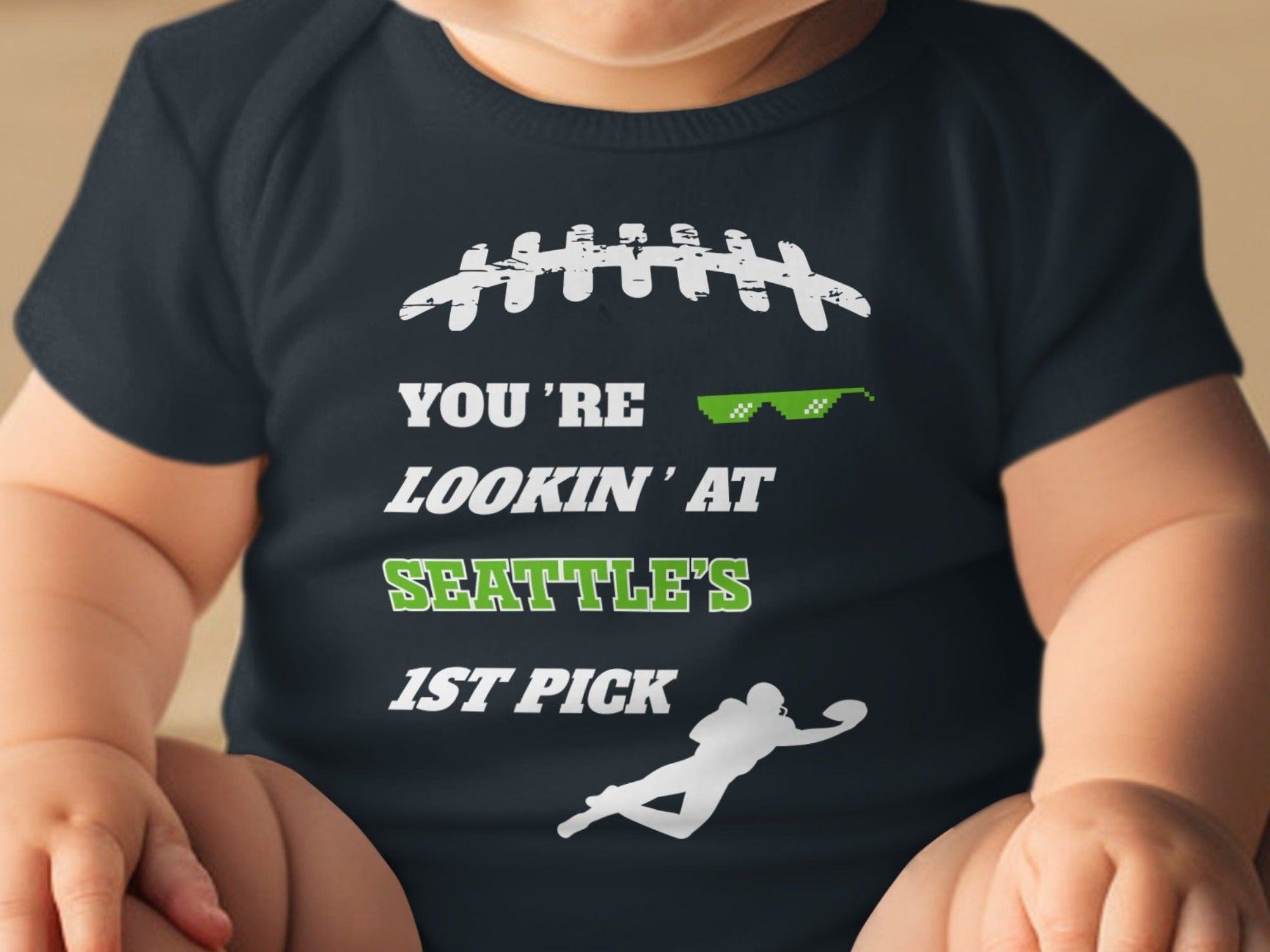 You're Lookin' at Seattle's 1st Pick Baby Bodysuit