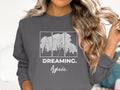 Dreaming Again Tree Graphic Print Sweatshirt