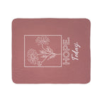Hope Today Daisy Fleece Sherpa Blanket