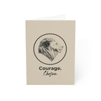 Courage Chosen Lion Greeting Cards Set | Inspirational Encouragement Card