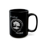 “He Restores My Soul” Christian Coffee Mug – Psalm 23:3 Bible Verse Mug –  Faith Scripture Mug (11oz / 15oz)