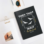 “They That Wait On The Lord” Spiral Notebook – Isaiah 40:31 Christian Bible Verse Journal – Faith Notes