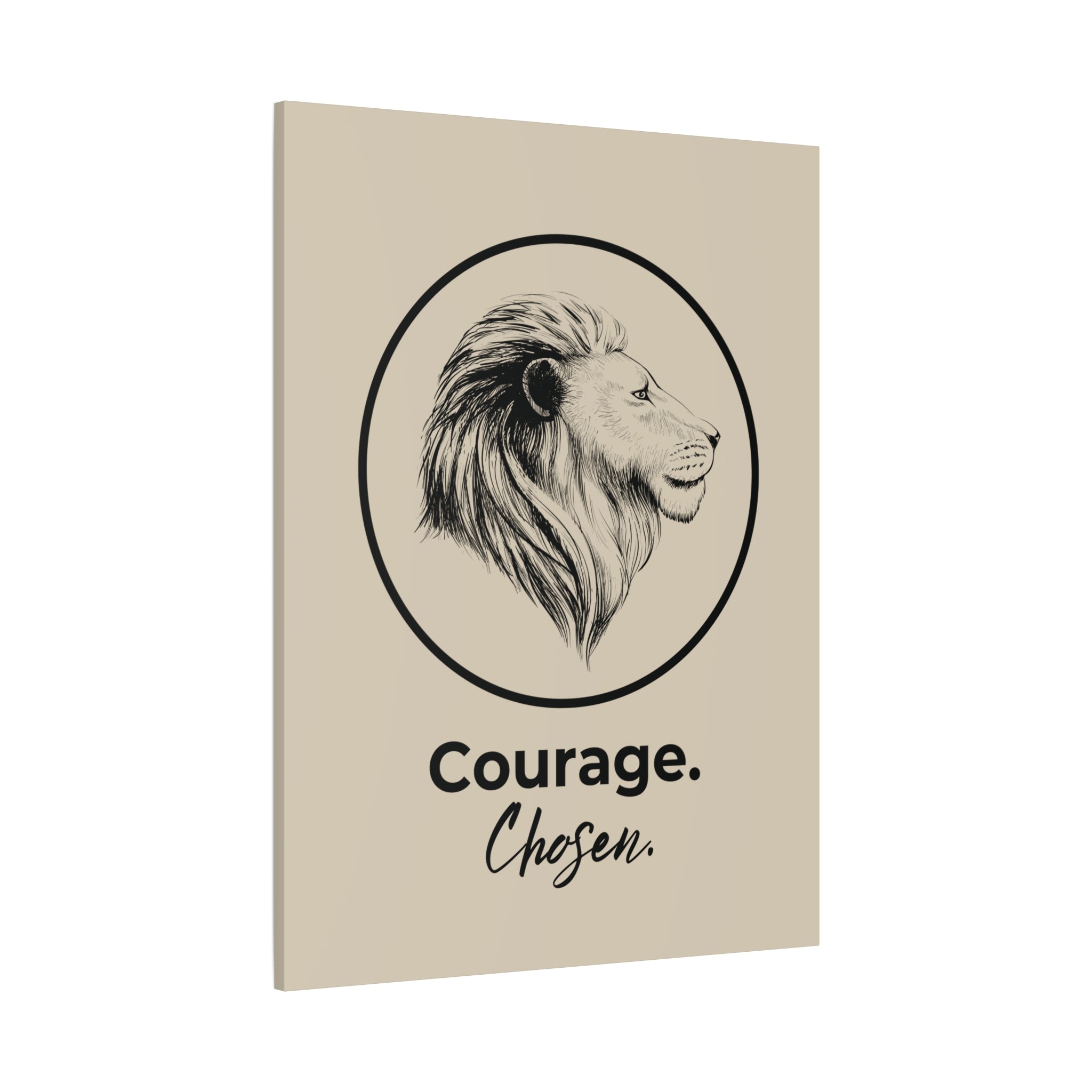 Courage Chosen Canvas Art | Inspirational Wall Art