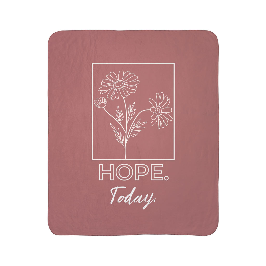 Hope Today Daisy Fleece Sherpa Blanket