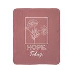 Hope Today Daisy Fleece Sherpa Blanket