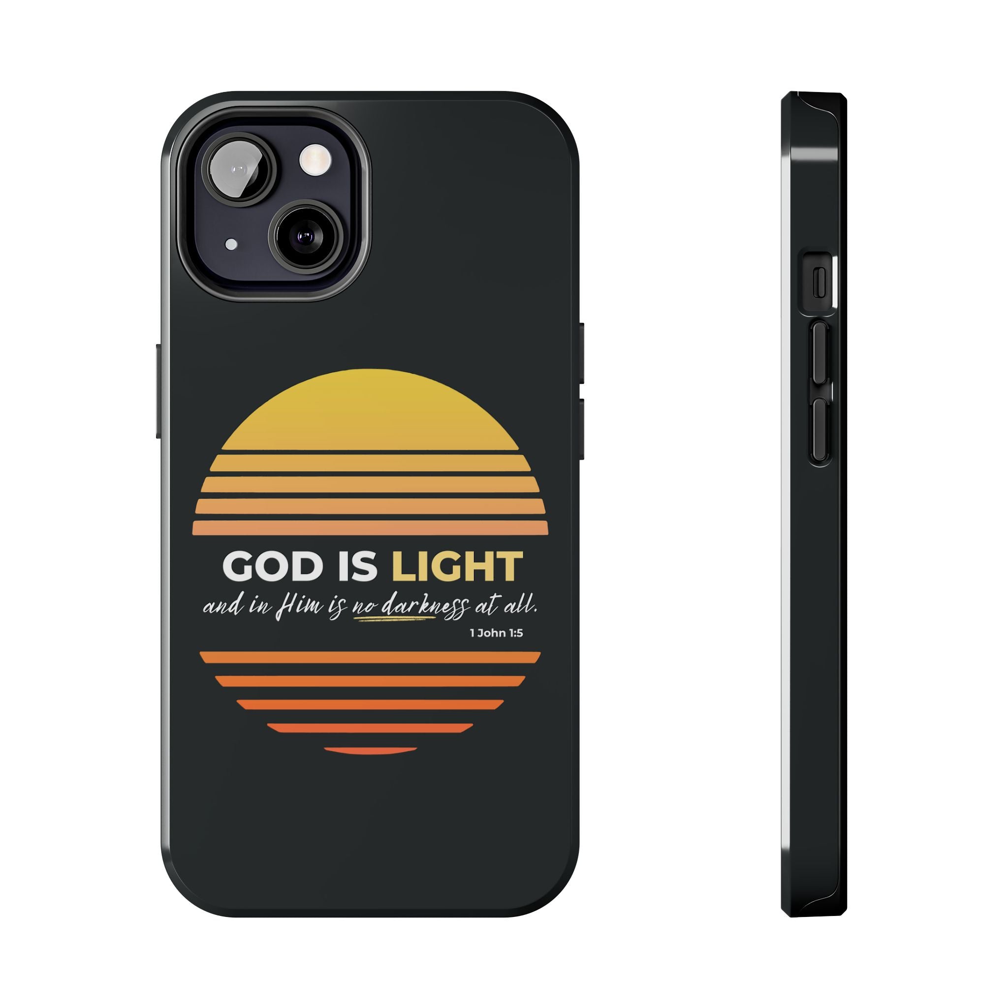 “God Is Light” Phone Case – 1 John 1:5 Christian Bible Verse iPhone & Android Case – Faith Accessory