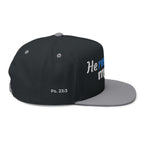 “He Restores My Soul” Embroidered Cap –  Psalm 23:3 Christian Flat Bill Hat – Faith Apparel