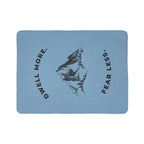 Dwell More Fear Less Sherpa Fleece Throw