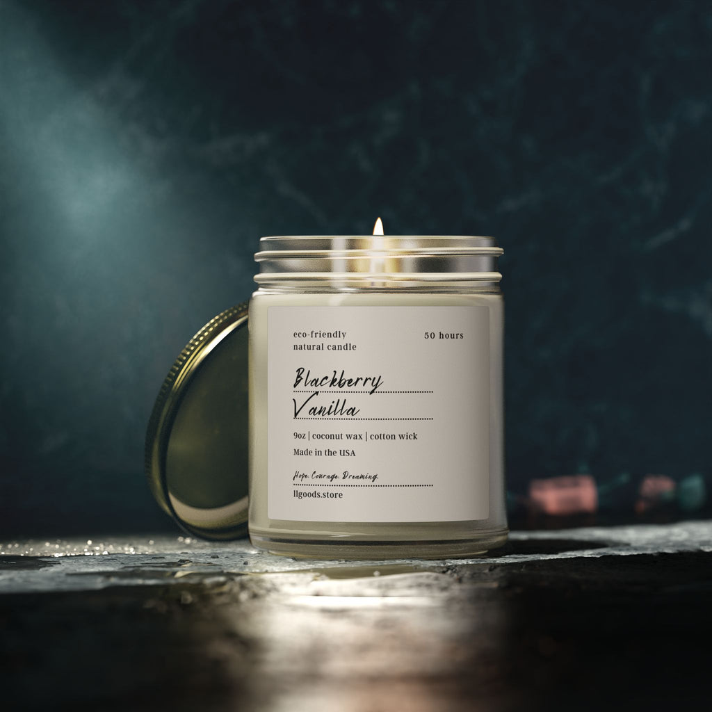 Blackberry Vanilla Candle | Coconut Wax Candle | Inspirational Gift | Made in USA | 9oz