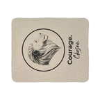 Courage. Chosen. Lion Sherpa Fleece Throw