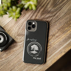 “He Restores My Soul” Phone Case – Psalm 23:3 Christian Bible Verse iPhone & Android Case – Faith Accessory