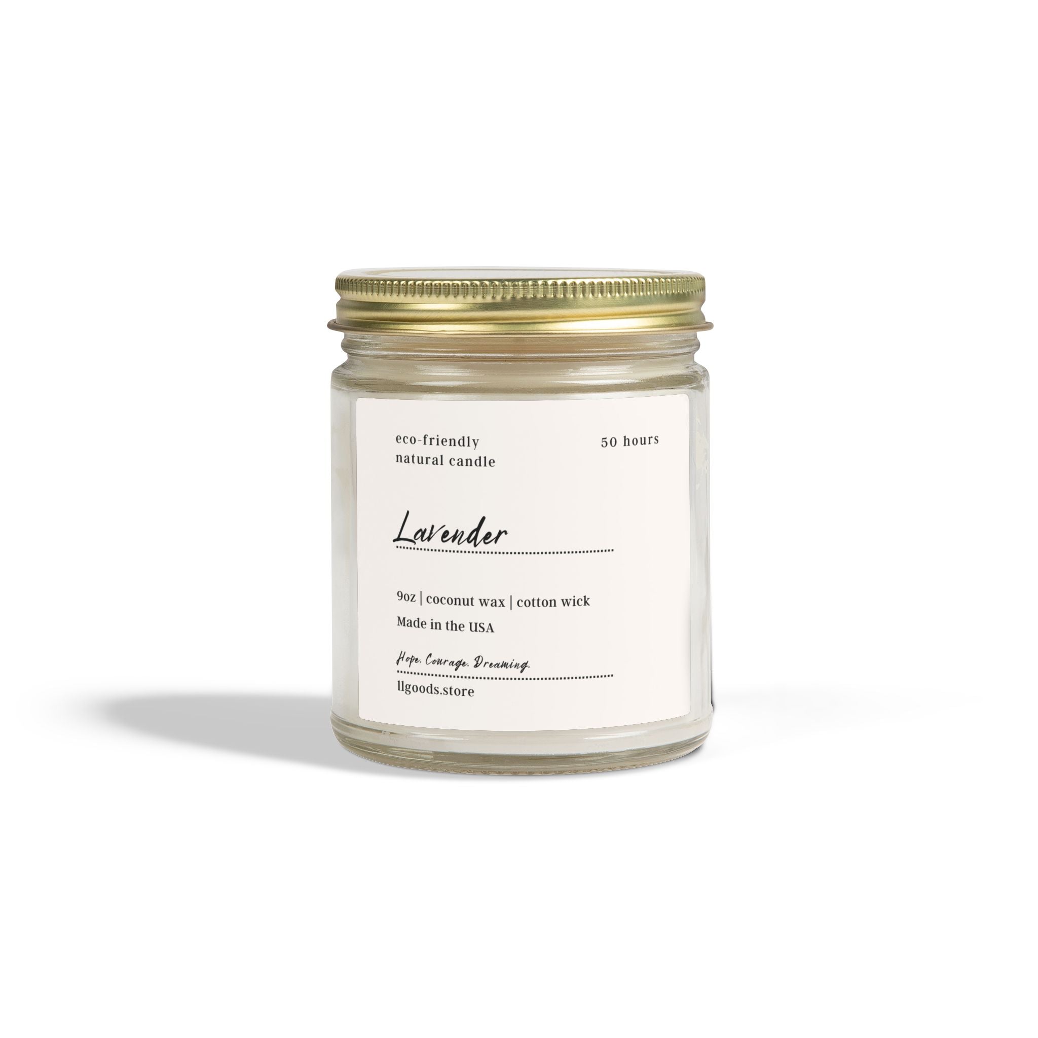 Lavender Candle | Coconut Wax Candle | Calming Scent | Made in USA | 9oz
