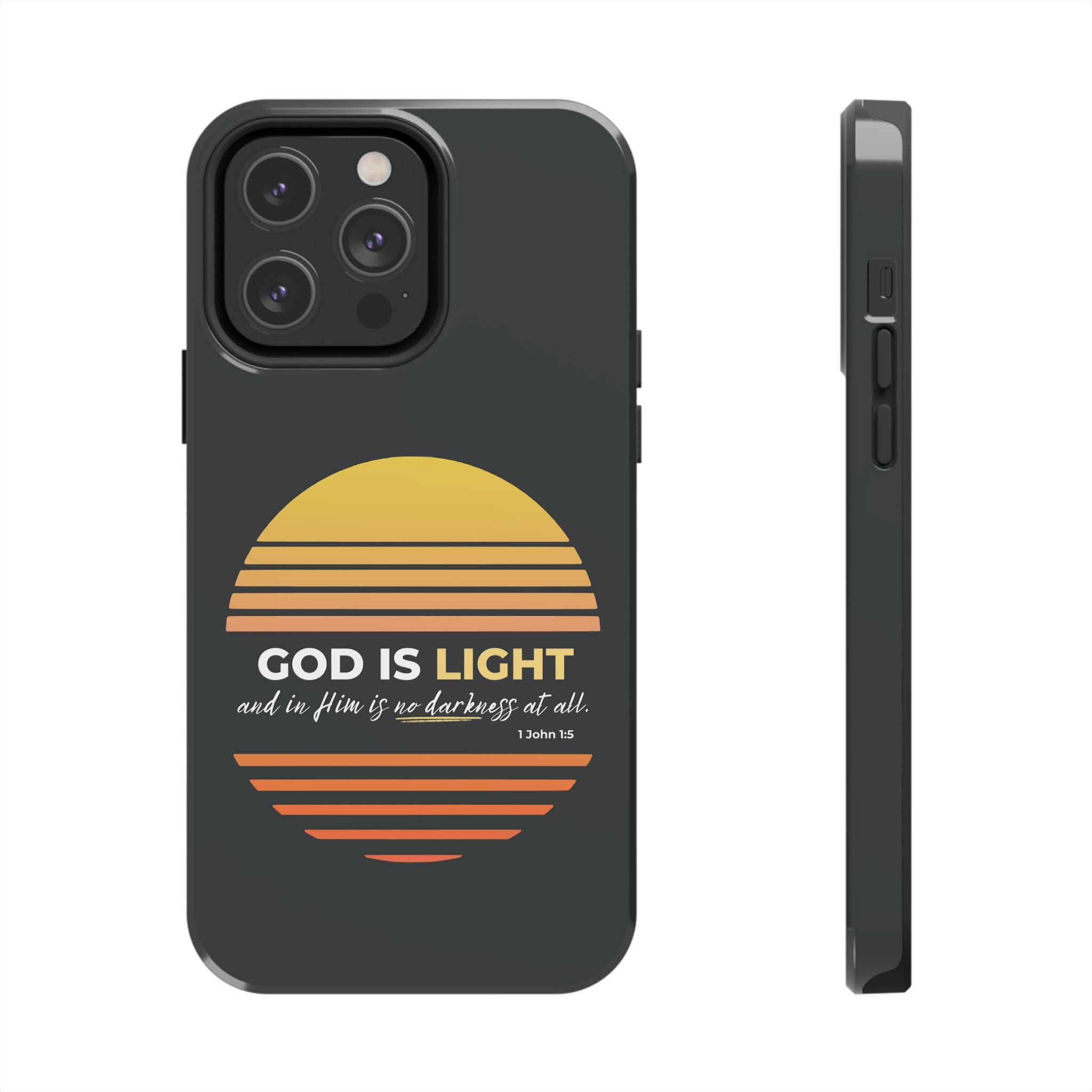 “God Is Light” Phone Case – 1 John 1:5 Christian Bible Verse iPhone & Android Case – Faith Accessory