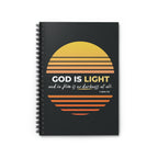 “God Is Light” Spiral Notebook — Christian Inspirational Journal (1 John 1:5)