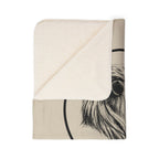 Courage. Chosen. Lion Sherpa Fleece Throw