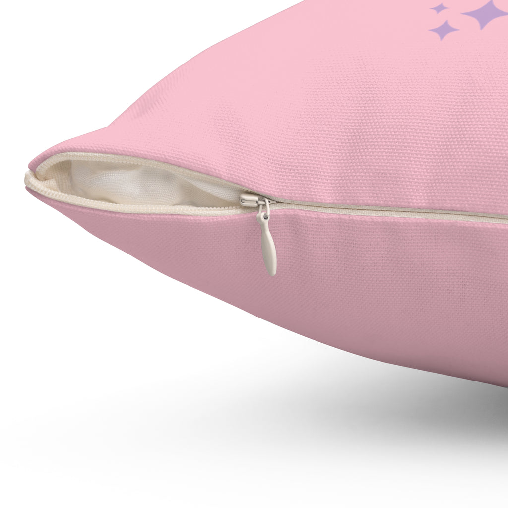 Powered by Wonder Butterfly Pink Throw Pillow | Kids Room Decor