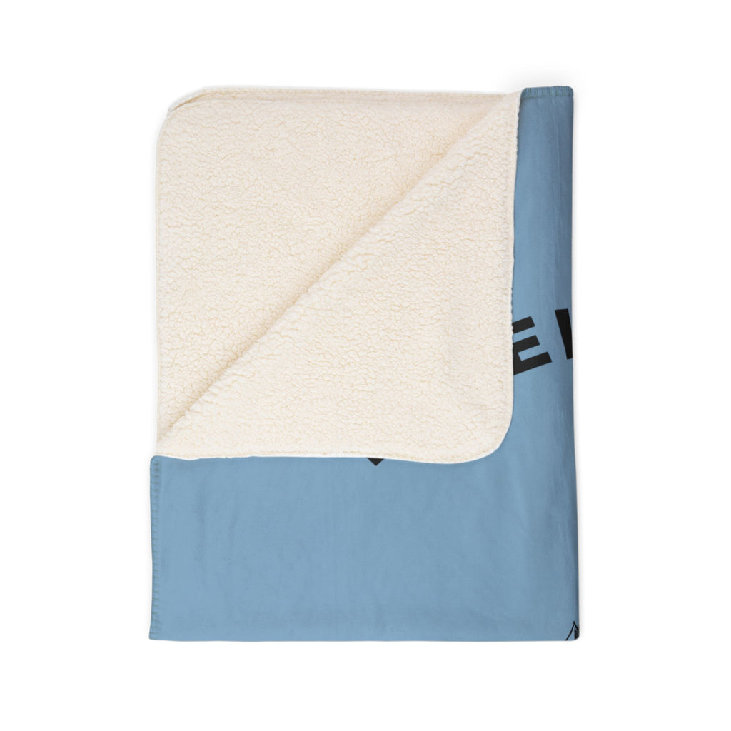 Dwell More Fear Less Sherpa Fleece Throw