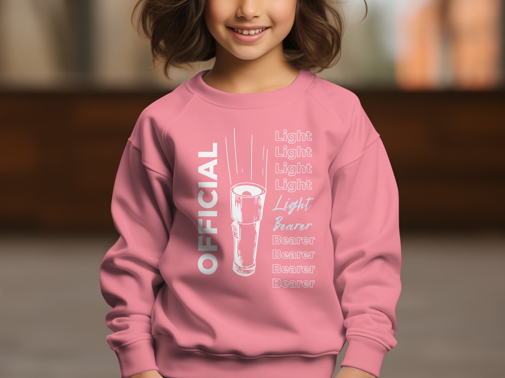 Official Light Bearer Design on Kids' Sweatshirt