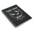 “They That Wait On The Lord” Spiral Notebook – Isaiah 40:31 Christian Bible Verse Journal – Faith Notes