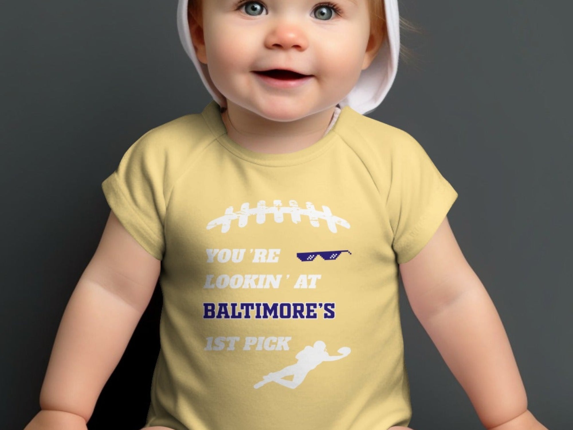 You're Lookin' At Baltimore's 1st Pick Baby Onesie