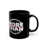 “More Than Conquerors” Christian Coffee Mug – Romans 8:37 Bible Verse Mug –  Faith Scripture Mug (11oz / 15oz)