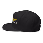 “God Is Light” Embroidered Cap – 1 John 1:5 Christian Flat Bill Hat – Faith Apparel