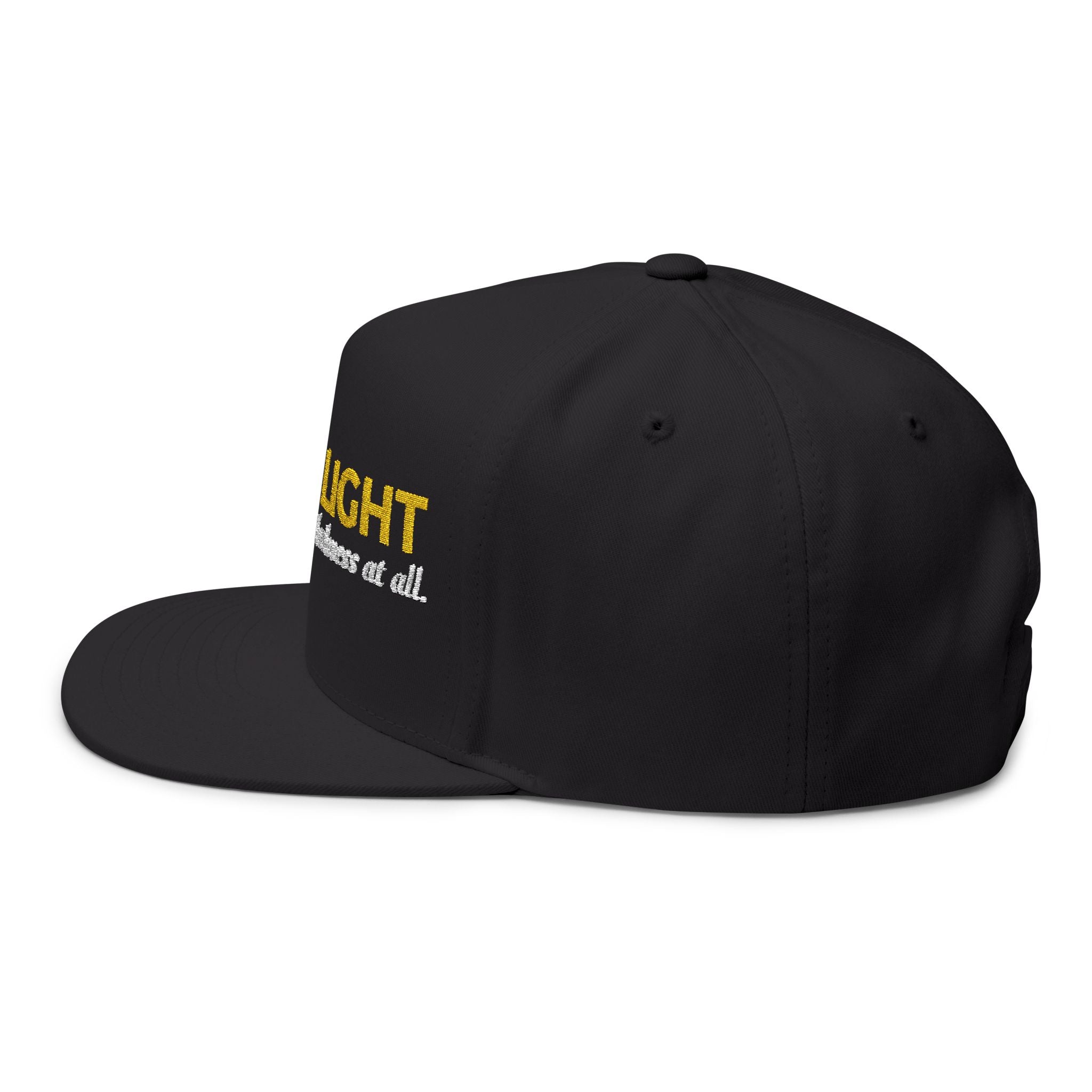 “God Is Light” Embroidered Cap – 1 John 1:5 Christian Flat Bill Hat – Faith Apparel
