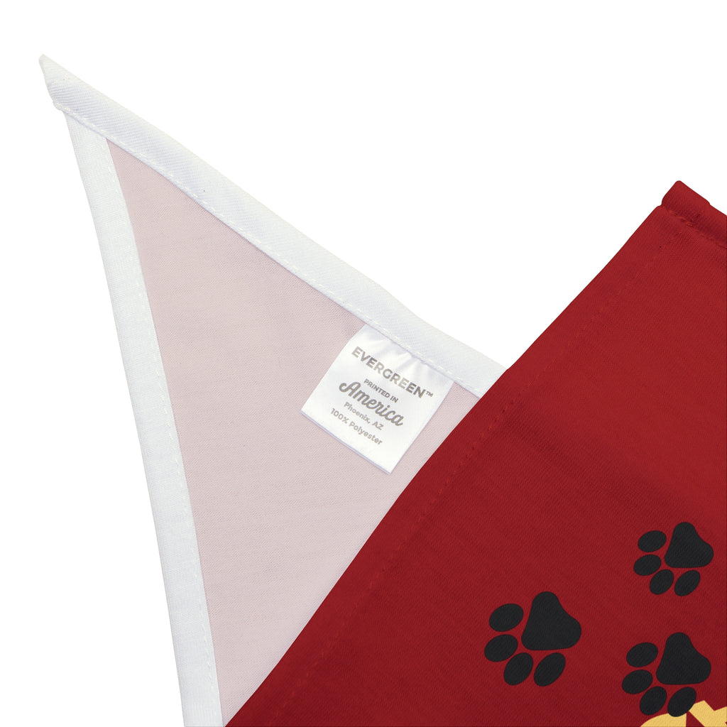 Light On a Leash Red Pet Bandana | Dog & Cat Bandana | Everyday Pet Accessory