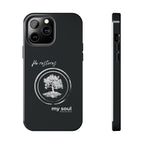 “He Restores My Soul” Phone Case – Psalm 23:3 Christian Bible Verse iPhone & Android Case – Faith Accessory