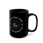 “One” Unity Christian Coffee Mug – Ephesians 4:4–6 Bible Verse Mug –  Faith Scripture Mug (11oz / 15oz)