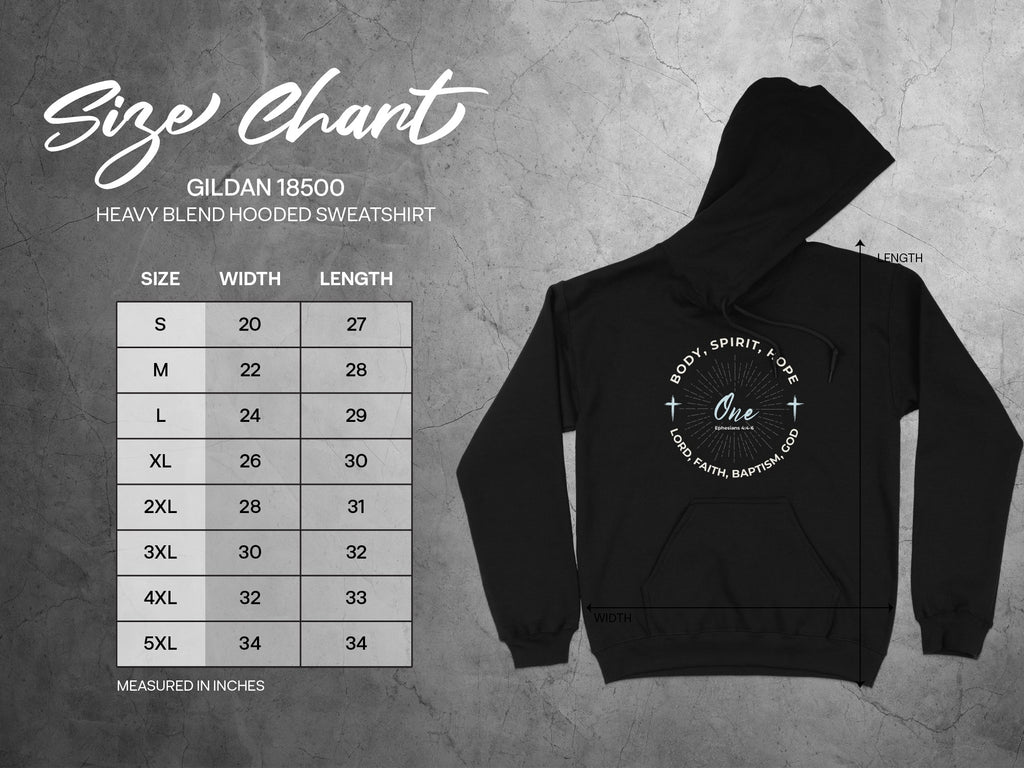 Gildan 18500 One Body Spirit Hope Faith God Hooded Sweatshirt product type

Gildan 18500
Hooded Sweatshirt
Sweatshirt
Hoodie
Body Spirit Hope
One Design
Ephesians Verse
Lord Faith
Baptism God
Christian Apparel
Religious Clothing
Inspirational
Faith Based
Bible Verse
Unisex Hoodie
Size Chart
Apparel Gift
Spiritual Wear
Graphic Hoodie
Clothing