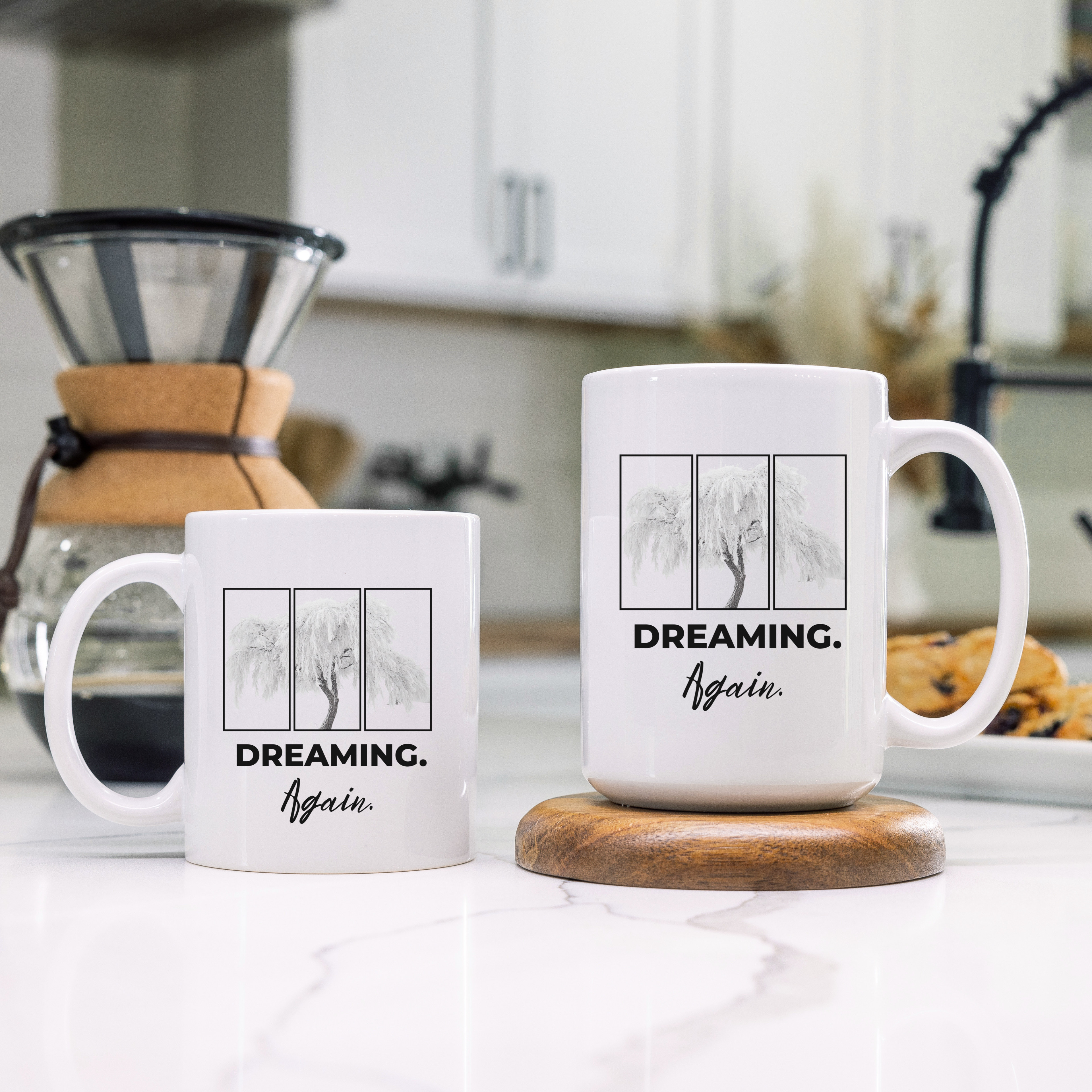 Dreaming Again Ceramic Mug — "Dreaming, Awake" Coffee Cup (11oz & 15oz)