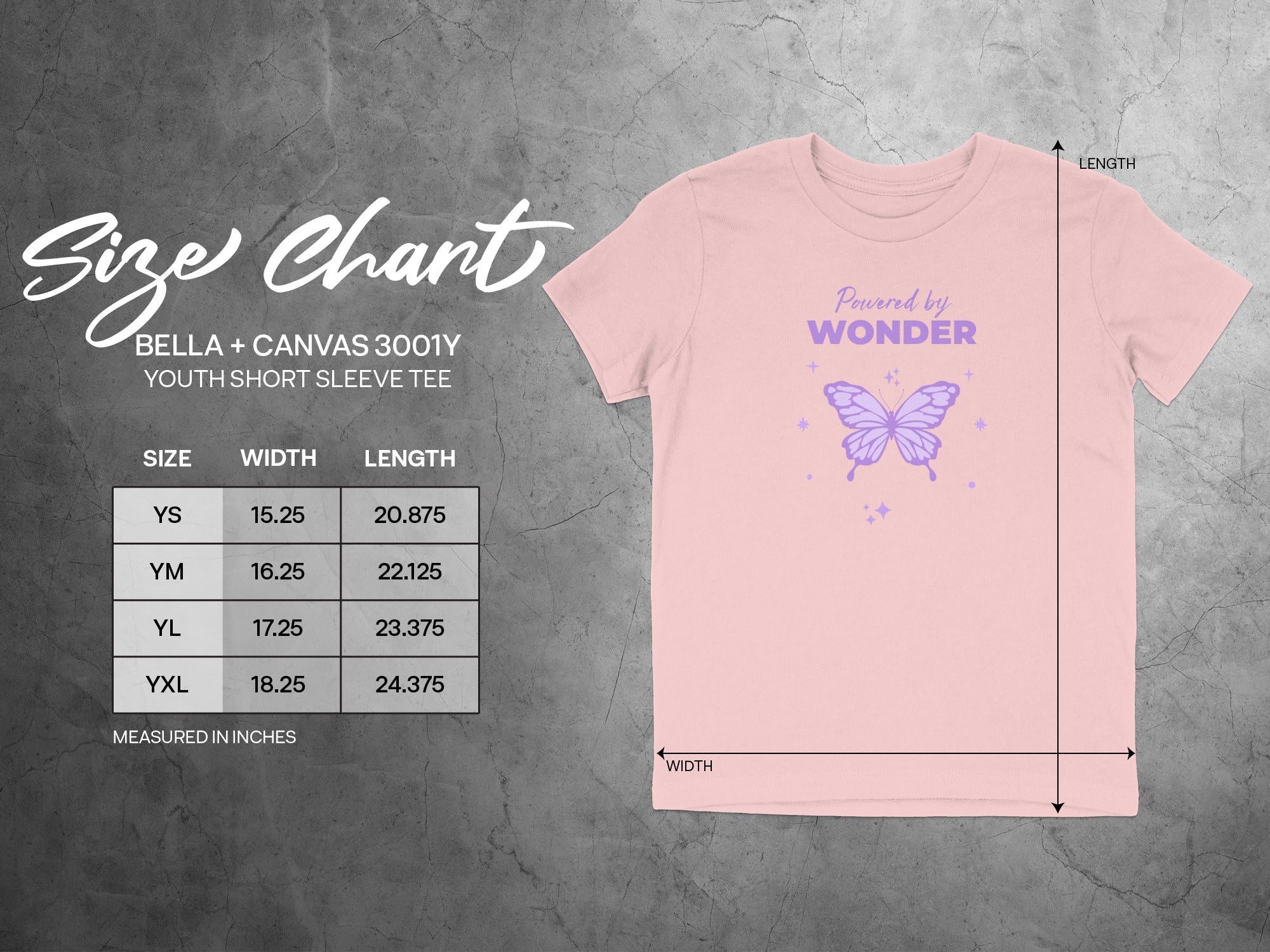 Powered by Wonder Youth Short Sleeve Tee