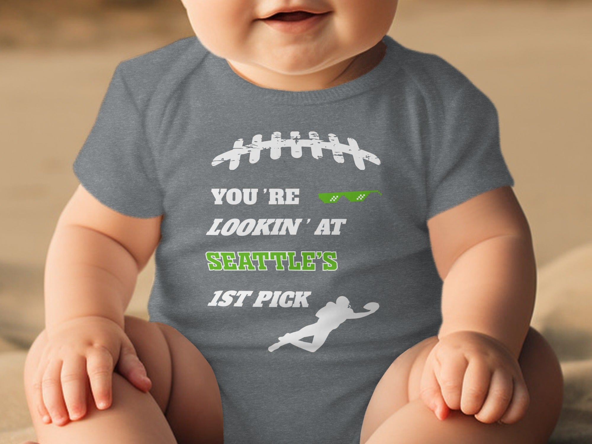 You're Lookin' At Seattle's 1st Pick Baby Onesie