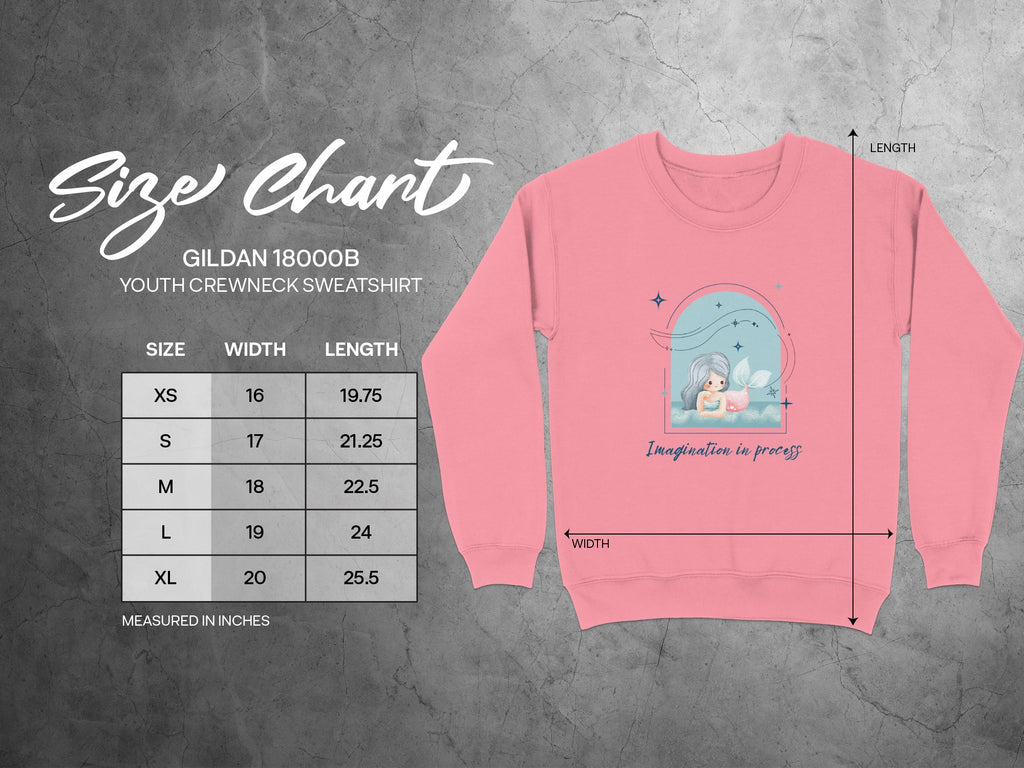 Imagination in Process Youth Crewneck Sweatshirt