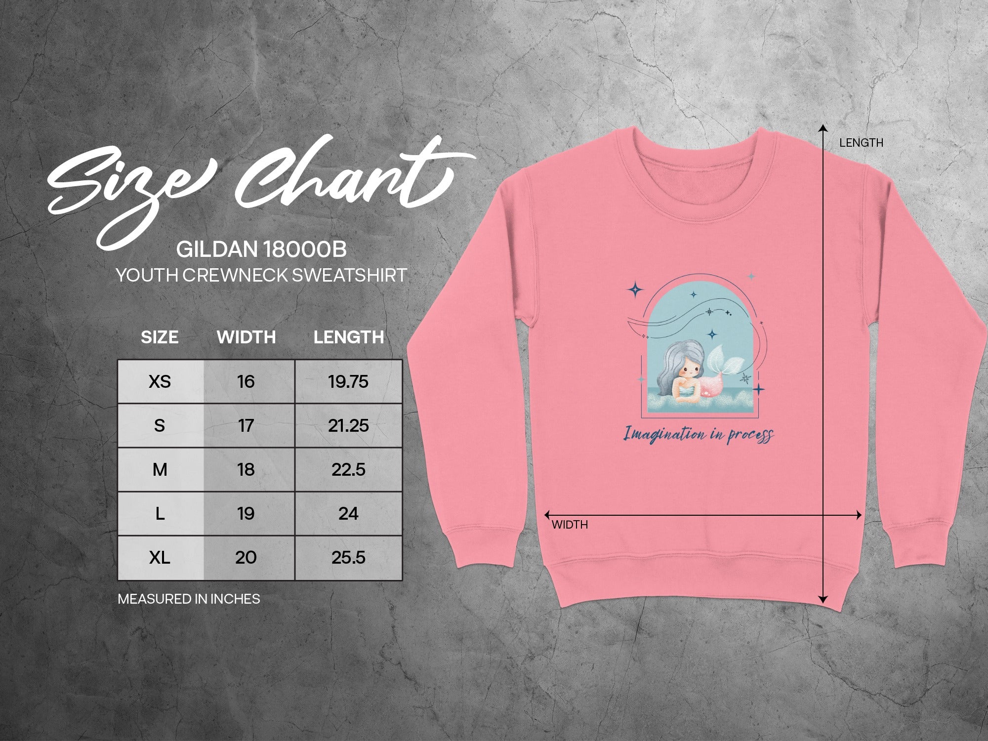 Imagination in Process Youth Crewneck Sweatshirt