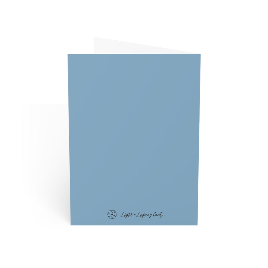Dwell More Fear Less Mountain Greeting Cards Set | Inspirational Card
