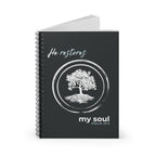 “He Restores My Soul” Spiral Notebook – Psalm 23:3 Christian Bible Verse Journal – Faith Notes
