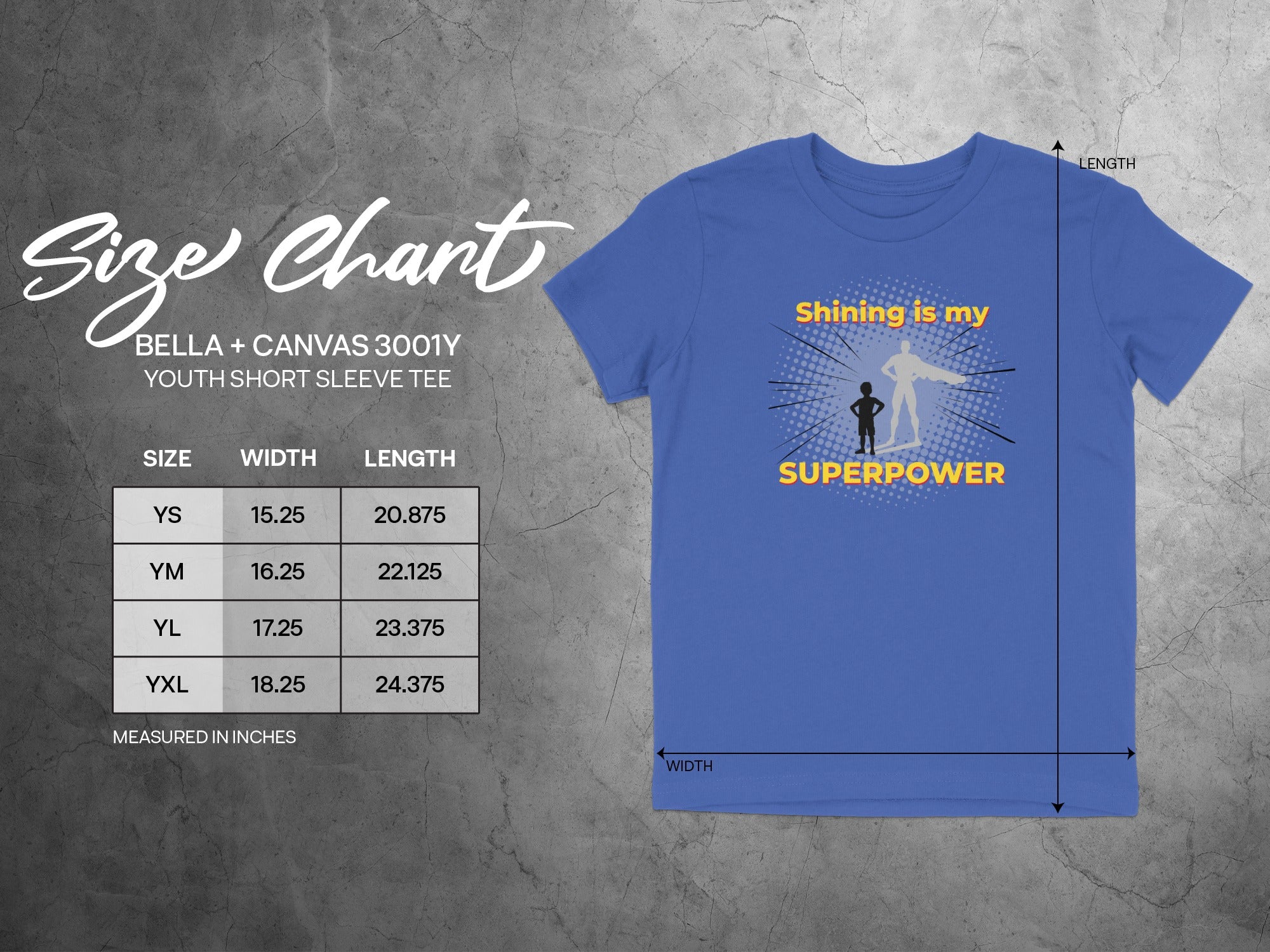 Shining Is My Superpower Youth Short Sleeve Tee