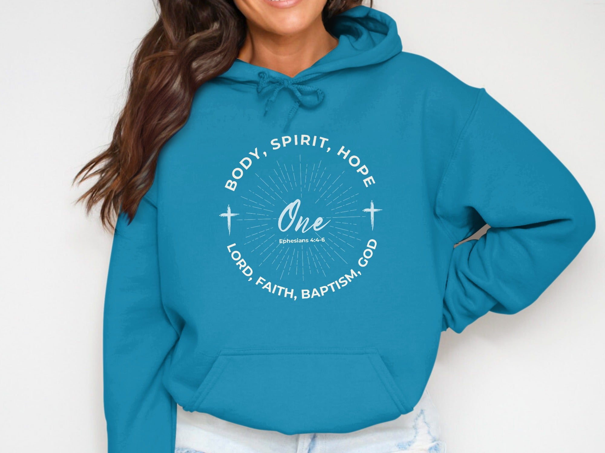 One Body Spirit Hope Lord Faith Baptism God product type

Body Spirit Hope
Ephesians 4-4-6
Lord Faith Baptism
One God
Christian Hoodie
Religious Apparel
Faith Based Top
Bible Verse Gift
Scripture Clothing
Inspirational Wear
Spiritual Hoodie
Devotional Hoodie
Teal Hoodie
Graphic Hoodie
Womens Christian
Pullover Hoodie
Religious Gift
Faith Statement
Holy Spirit
Baptism Gift