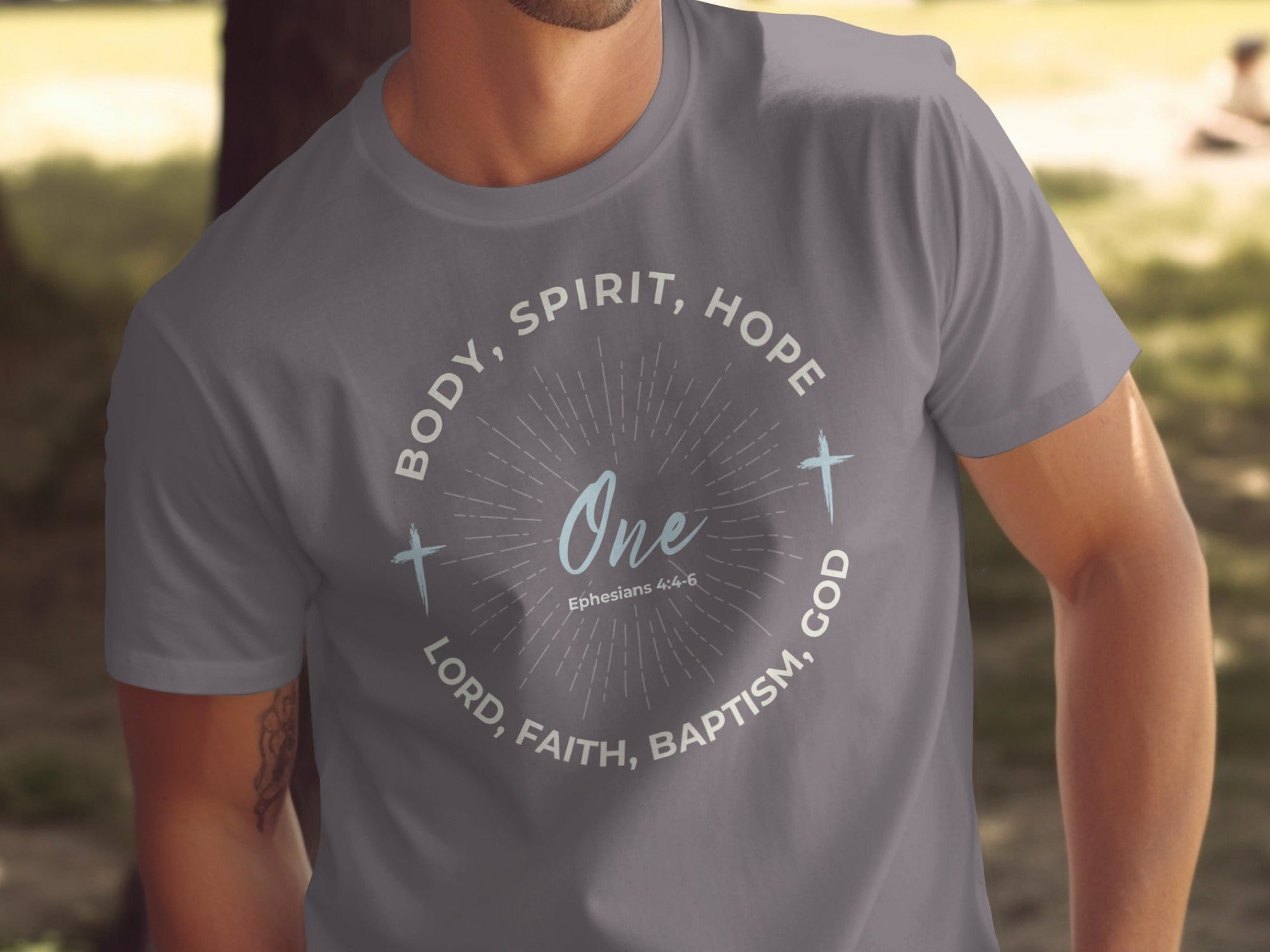 Body Spirit Hope One Lord Faith Baptist God T-Shirt