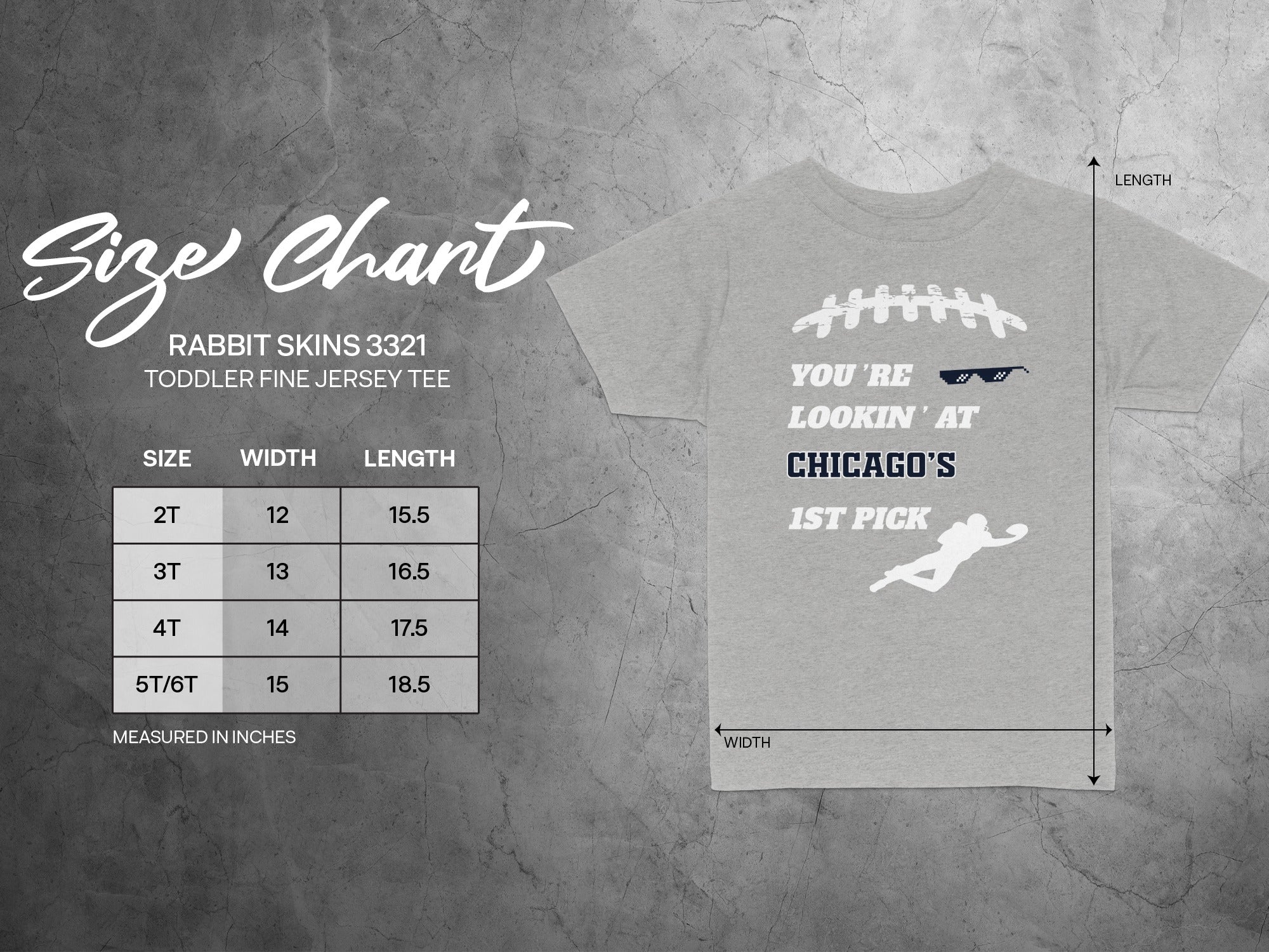 You're Lookin' At Chicago's 1st Pick Toddler Tee