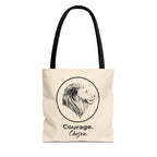 Courage Chosen Tote Bag | Inspirational Everyday Tote