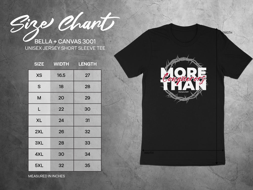 More Than Conquerors Romans 8:37 Unisex Tee Shirt