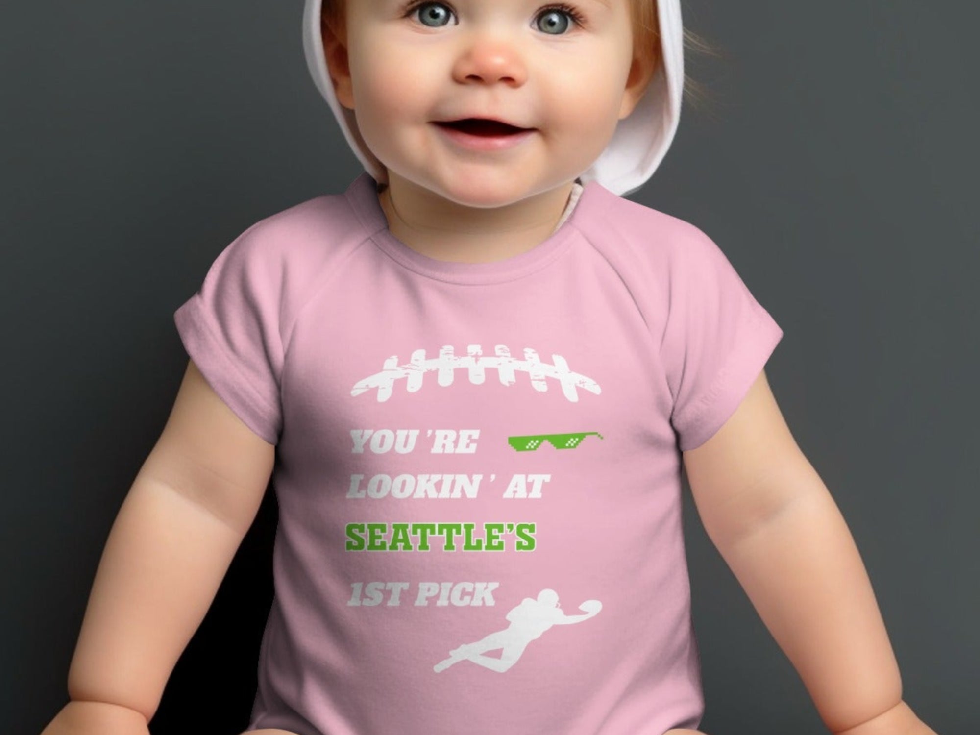 You're Lookin' at Seattle's 1st Pick Baby Onesie